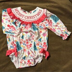 Cutie Toots Christmas Bubble Romper